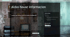 Desktop Screenshot of aldashouse.blogspot.com