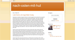 Desktop Screenshot of nach-osten-mit-hut.blogspot.com