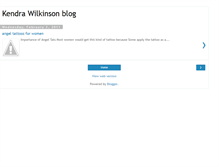 Tablet Screenshot of kendrawilkinsonblog.blogspot.com