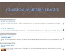 Tablet Screenshot of classicalmarimba.blogspot.com