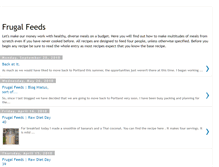 Tablet Screenshot of frugalfeeds.blogspot.com