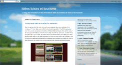 Desktop Screenshot of ideesloisirstourisme.blogspot.com