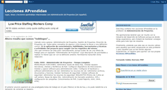 Desktop Screenshot of leccionesaprendidas.blogspot.com