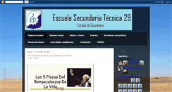 Desktop Screenshot of escuelasecundariatecnica29.blogspot.com