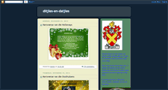Desktop Screenshot of ditjies-en-datjies.blogspot.com