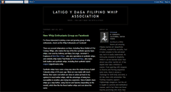 Desktop Screenshot of filipinofightingwhip.blogspot.com