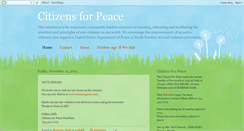 Desktop Screenshot of citizensforpeace11.blogspot.com