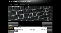 Desktop Screenshot of cellphonesasgadgets.blogspot.com