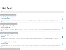 Tablet Screenshot of ilikebenz.blogspot.com
