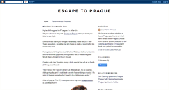 Desktop Screenshot of escapetoprague.blogspot.com