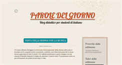 Desktop Screenshot of paroledelgiorno.blogspot.com