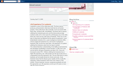 Desktop Screenshot of bloodcancer-disease.blogspot.com