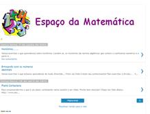 Tablet Screenshot of espacodamatematica.blogspot.com