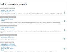 Tablet Screenshot of lcdscreenreplacements.blogspot.com