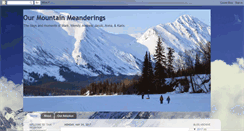 Desktop Screenshot of mountainmeanderings.blogspot.com