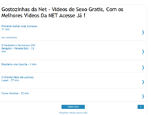 Tablet Screenshot of gostozinhasdanet.blogspot.com