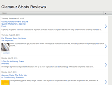 Tablet Screenshot of glamourshotsreviews.blogspot.com