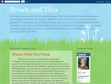 Tablet Screenshot of brownandthin.blogspot.com