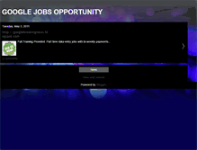 Tablet Screenshot of googlejobsopportunity.blogspot.com