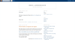 Desktop Screenshot of emilandersson.blogspot.com