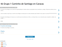 Tablet Screenshot of caminitodesantiagoencaracas.blogspot.com