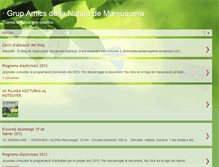 Tablet Screenshot of amicsnaturamarxuquera.blogspot.com