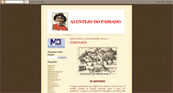 Desktop Screenshot of alentejodopassado.blogspot.com