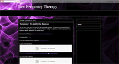 Desktop Screenshot of lowfrequencytherapy.blogspot.com
