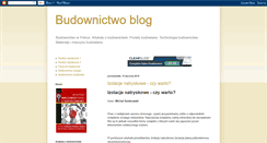 Desktop Screenshot of budownictwoblog.blogspot.com
