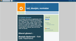 Desktop Screenshot of lud-zbunjen-normalan-fmblogger.blogspot.com