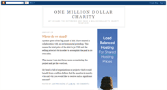 Desktop Screenshot of onemilliondollarcharity.blogspot.com