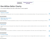 Tablet Screenshot of onemilliondollarcharity.blogspot.com