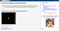 Desktop Screenshot of inventosferbelextremadura.blogspot.com