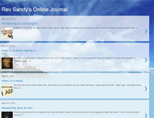 Tablet Screenshot of pastorsandy.blogspot.com