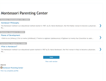 Tablet Screenshot of montessoriparenting.blogspot.com