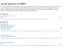 Tablet Screenshot of jewishobserverofwbts.blogspot.com