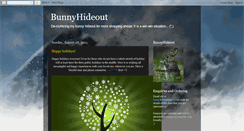 Desktop Screenshot of bunnyhideout.blogspot.com