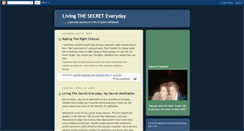 Desktop Screenshot of livingthesecreteveryday.blogspot.com