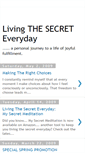 Mobile Screenshot of livingthesecreteveryday.blogspot.com