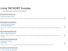 Tablet Screenshot of livingthesecreteveryday.blogspot.com