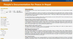 Desktop Screenshot of nepalpeace.blogspot.com