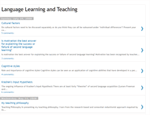 Tablet Screenshot of languagelearningandteaching.blogspot.com