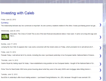 Tablet Screenshot of investingwithcaleb.blogspot.com