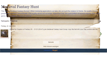 Tablet Screenshot of medievalfantasyhunt.blogspot.com