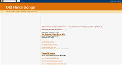 Desktop Screenshot of oldsongshindi.blogspot.com
