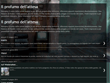 Tablet Screenshot of ilprofumodellattesa.blogspot.com