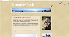 Desktop Screenshot of migratorybyrds.blogspot.com