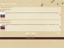 Tablet Screenshot of migratorybyrds.blogspot.com