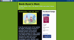 Desktop Screenshot of beckryansmom.blogspot.com