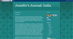 Desktop Screenshot of jennifersjournal-india.blogspot.com